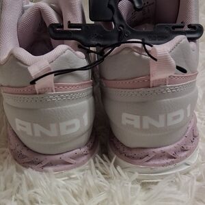 And1 Girl's White and Light Pink Athletic Sneakers